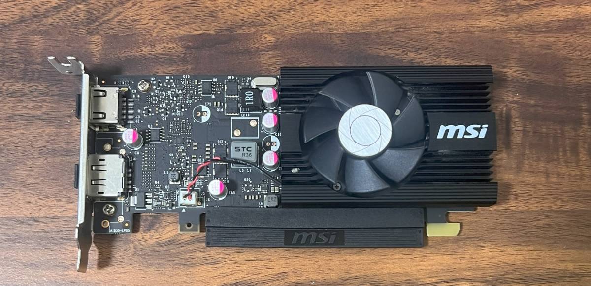 MSI GeForce GT 1030 2G LP OC グラフィックスボード(PCI Express