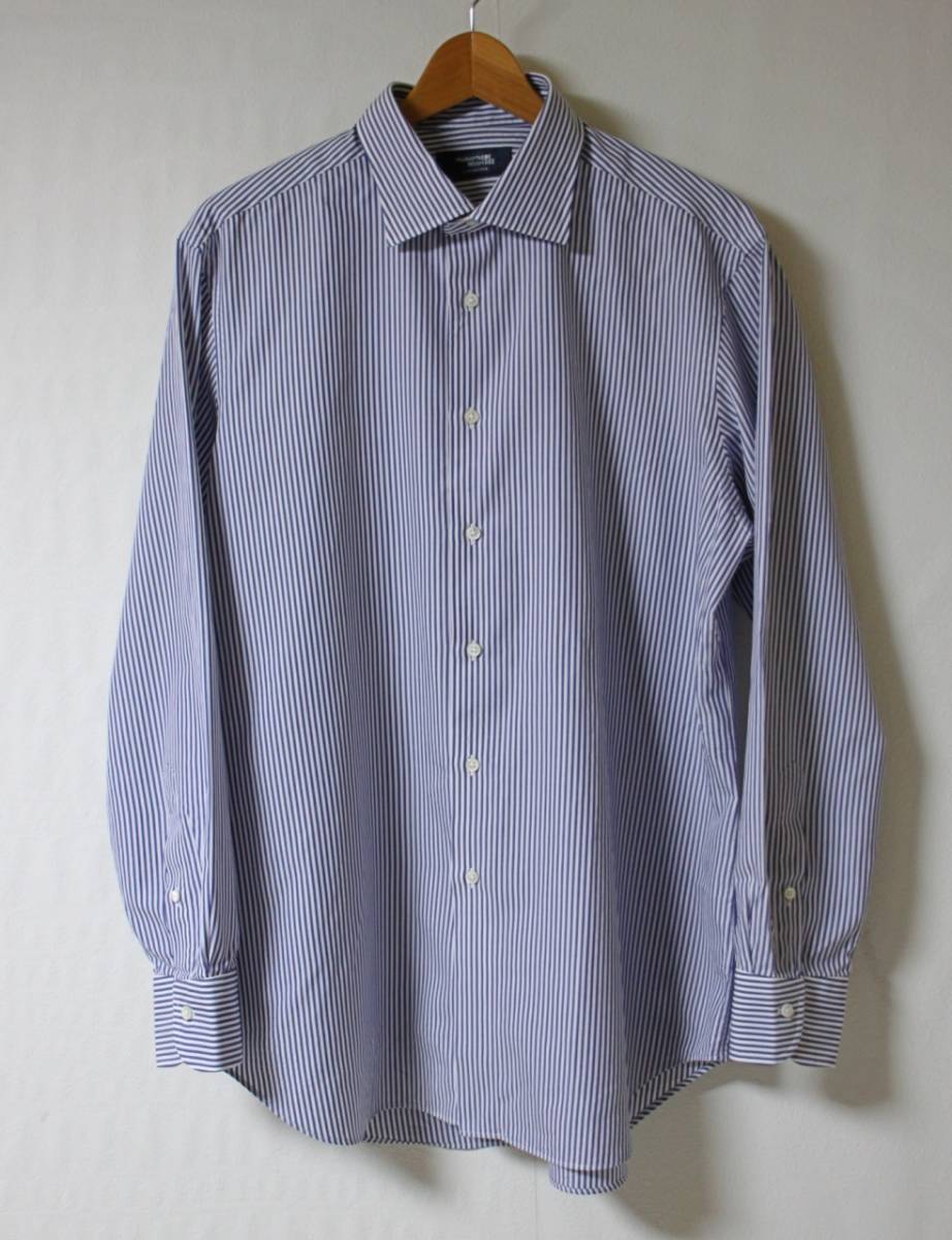 【良品】Maker's Shirt 鎌倉◆鎌倉シャツ ストライプ 長袖シャツ 43-87_画像2