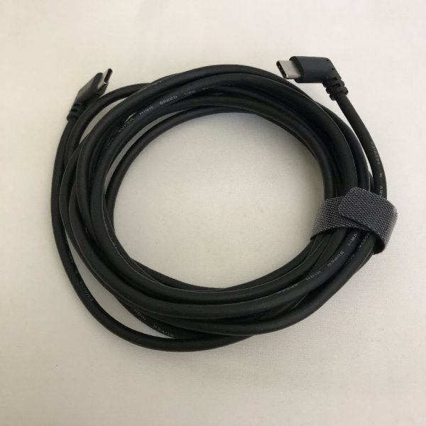 USB3.1 Type-c to Type-C ケーブル 3ｍ L字 HIGH QUALITY CABLES 67 00095_画像2