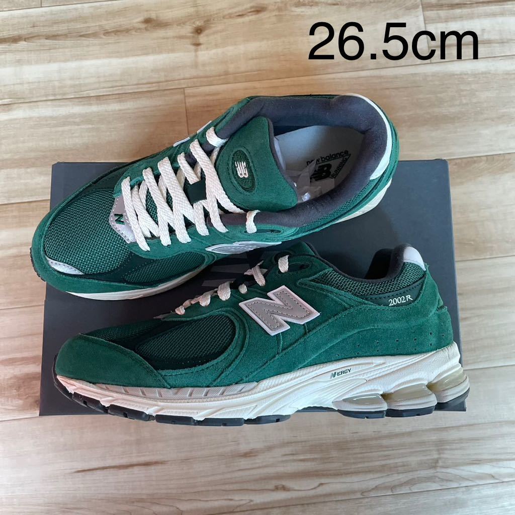 【送料無料】【新品】New Balance M2002RHB GREEN 緑 US8.5 26.5cm ニューバランス 2002 スエード