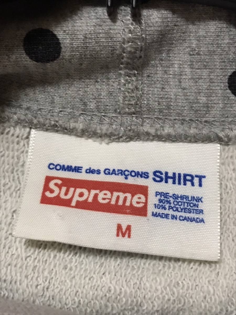 SUPREME×COMME des GARCONS SHIRT シュプリーム×コムデギャルソン12SS Box Logo Hoodie ボックスロゴドットフーディーパーカー_画像6