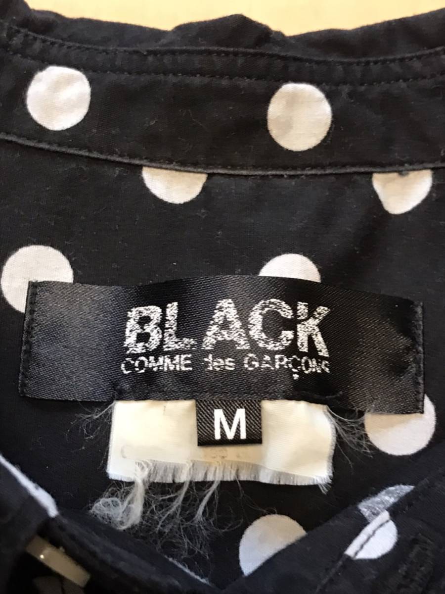 BLACK COMMEdes GARCONS ブラックコムデギャルソン ポルカドットブラウス シャツ size:M PLUS プリュス_画像3