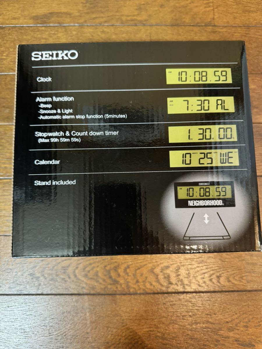 NEIGHBORHOOD X SEIKO MINI SPORTS TIMER CLOCK 置き時計 クロック