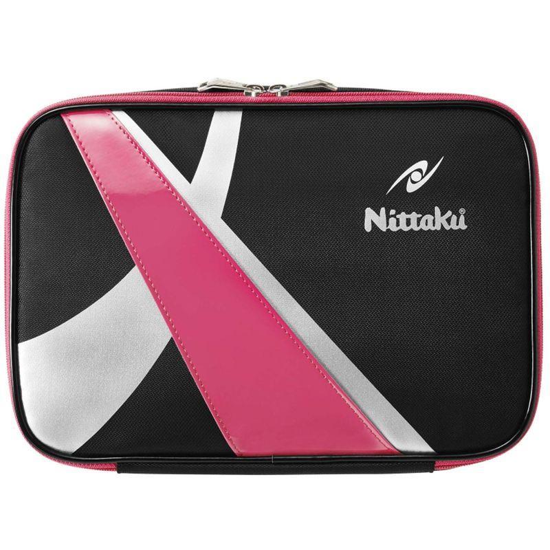 ニッタク(Nittaku) 卓球 ラケットケース スパークケース ピンク 2本収納可 インナーボード付き_画像1