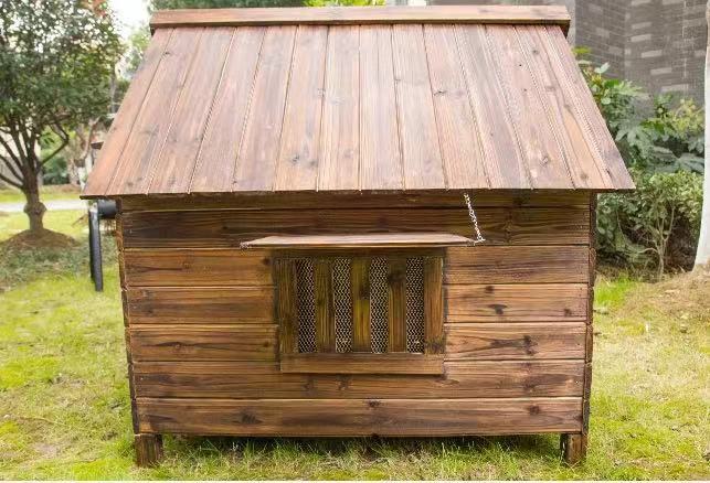 ☆外飼い お庭用 木製 天然木 犬小屋 ペットハウス ドッグハウス 犬舎