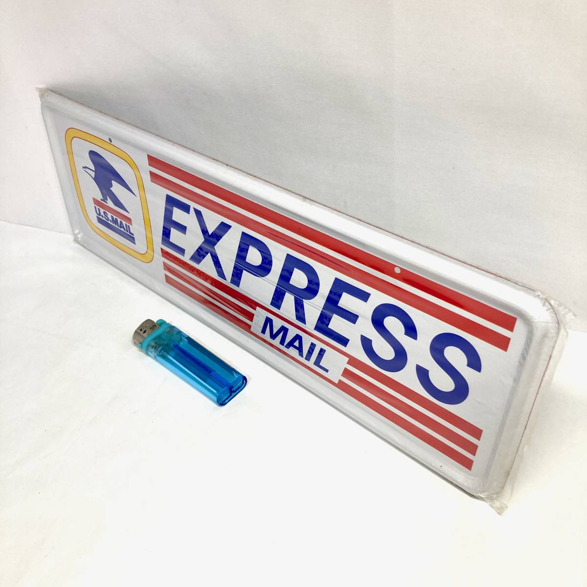 ★即決 送料無料 70s ヴィンテージ U.S.MAIL Express mail 看板 プレート アメリカン雑貨 レトロ USPS アメリカ郵便局 ガレージ USAグッズ_画像2