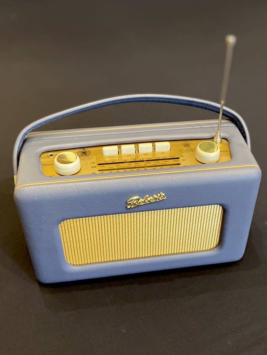 ＊Iconic Roberts timeless radio＊ Special edition R250＊BLUE＊ロバーツラジオ＊英製＊アナログ＊限定仕様＊聴こえます＊中古＊美品＊_画像5