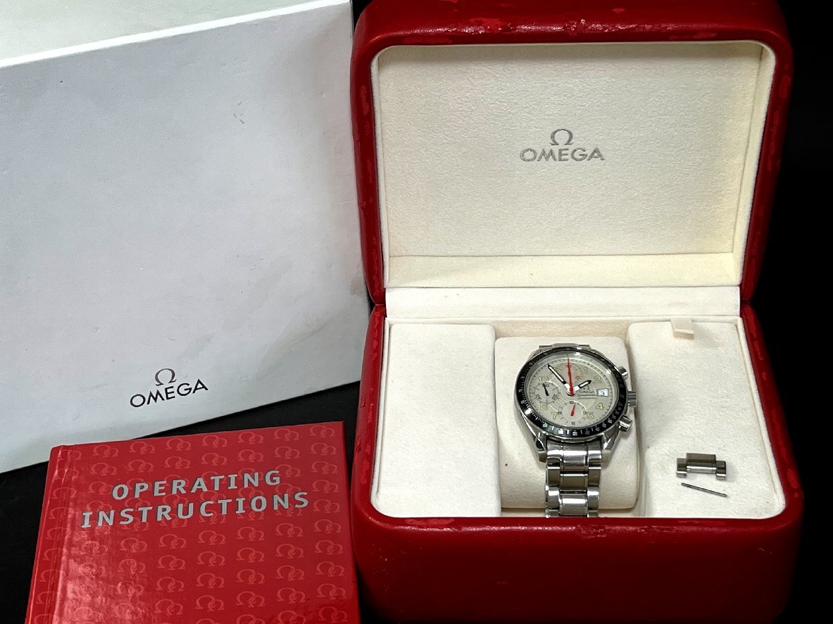 OMEGA　オメガ　Speedmaster　スピードマスター　デイト　自動巻き　メンズ腕時計　稼働　ケース　箱付き
