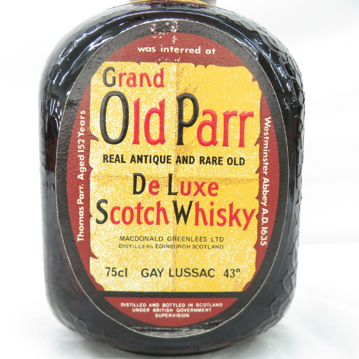 1円～【未開栓】Grand Old Parr オールドパー デラックス ウイスキー 750ml 43% 11372049 1003_画像2