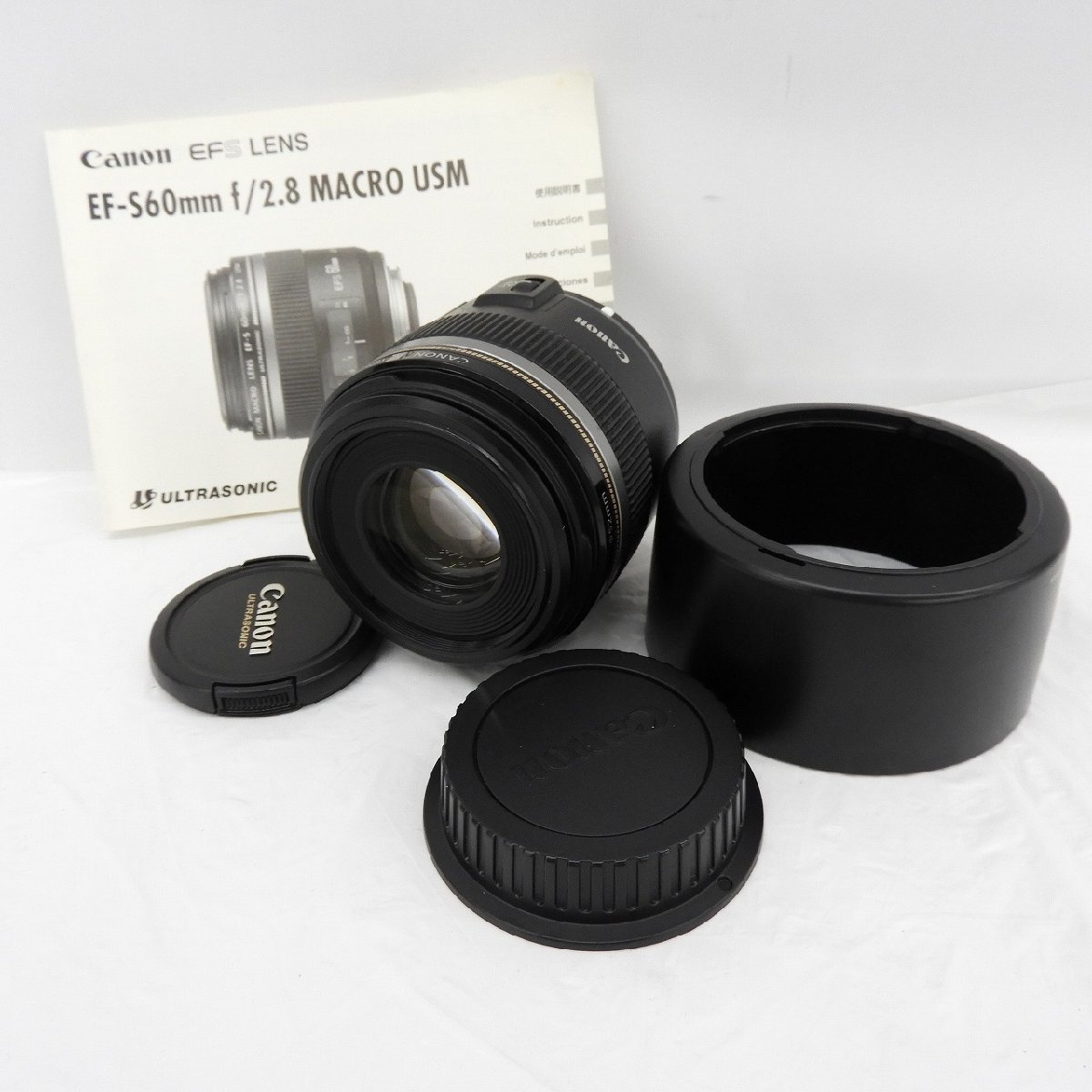 【中古品】Canon キャノン カメラレンズ MACRO LENS EF-S 60ｍｍ F2.8 USM ULTRASONIC 11404656 1023_画像1