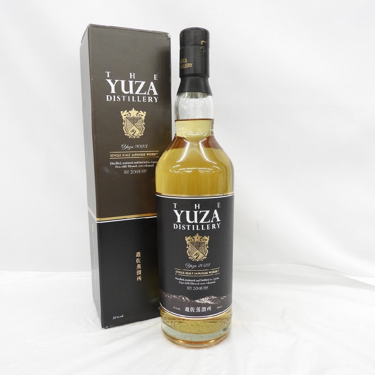 未開栓】遊佐蒸溜所 YUZA シングルモルト 2023 ウイスキー 700ml 51