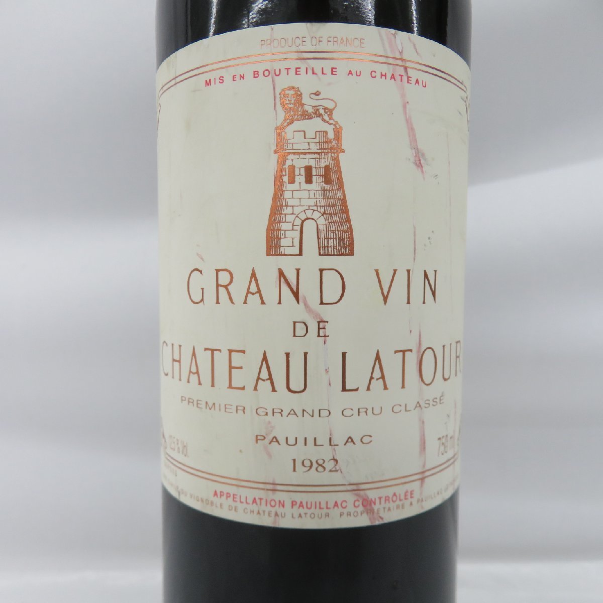 【未開栓】Chateau Latour シャトー・ラトゥール 1982 赤 ワイン 750ml 14%未満 11412725 1102_画像2