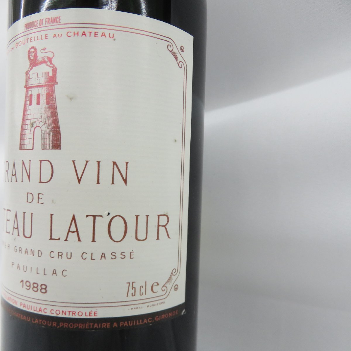 【未開栓】Chateau Latour シャトー・ラトゥール 1988 赤 ワイン 750ml 12.5% 11410593 1102_画像4