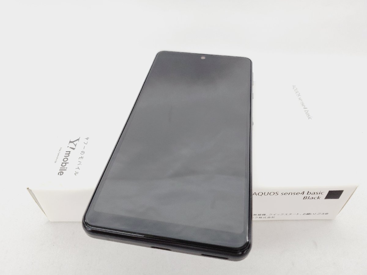 1円~【中古品】Y!mobile スマートフォン SHARP AQUOS sense4 basic