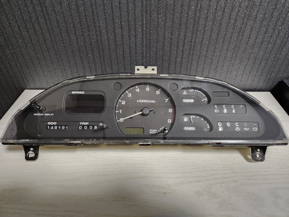 日産 180SX S13 シルビア 純正オプション デジタルメーター スピードメーター ハイブリッドメーター 配線付き ジャンク_画像3