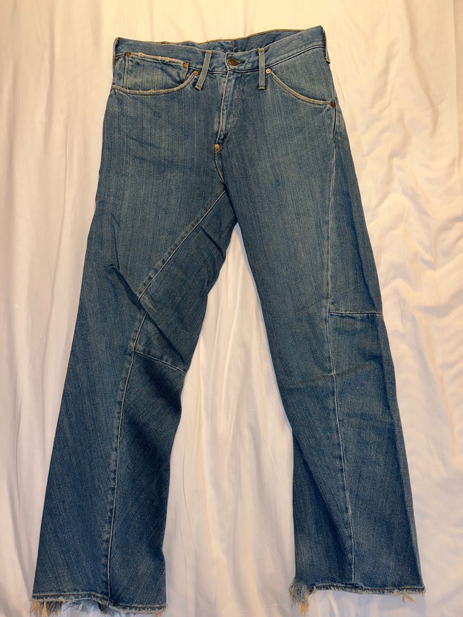 Levi's RED 変形デニム リーバイスレッド イタリア製 28×36 初期 Levi's RED 変形デニム リーバイスレッド イタリア製 28×36 初期