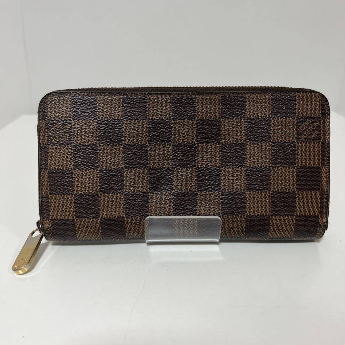 LOUIS VUITTON ルイヴィトン ダミエ エベヌ ラウンドジップ ブラウン