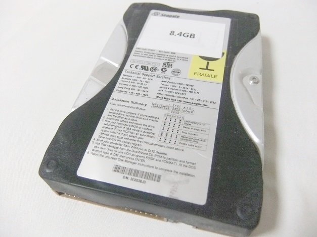  редкий [ с гарантией ]NEC производства PC-9821 для встроенный 3.5 дюймовый HDD IDE 8.4GB доверие. известный производитель производства HDD предварительный . резервная копия . рабочее состояние подтверждено гарантия есть 
