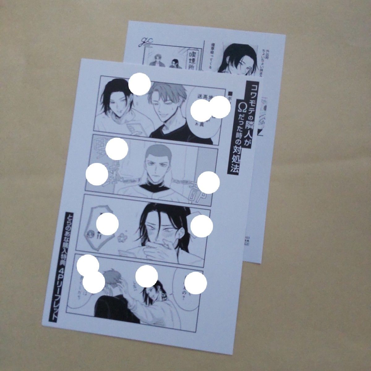 コワモテの隣人がΩだった時の対処法 ニクヤ乾 とらのあな 特典4P