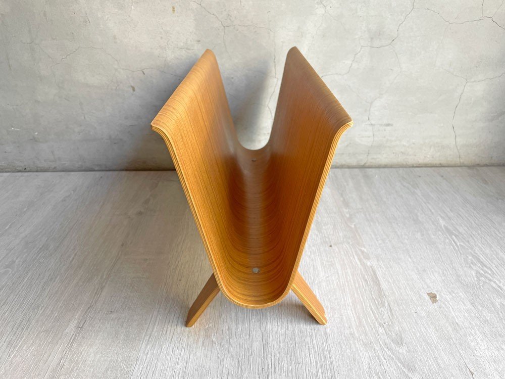 ♪ サイトーウッド SAITO WOOD マガジンラック チークグレイン MAGAZINE RACK teak grain プライウッド アユース材_画像3