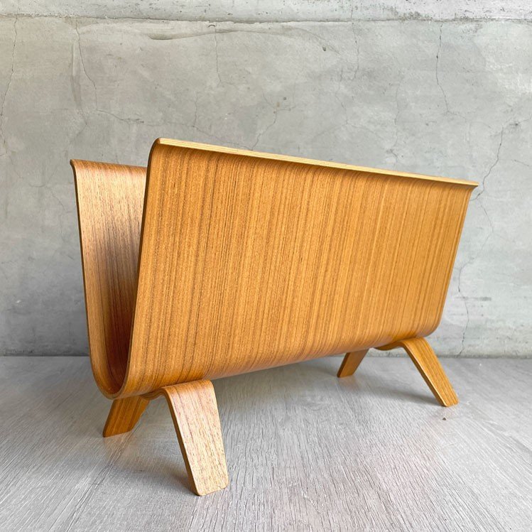 ♪ サイトーウッド SAITO WOOD マガジンラック チークグレイン MAGAZINE RACK teak grain プライウッド アユース材_画像1