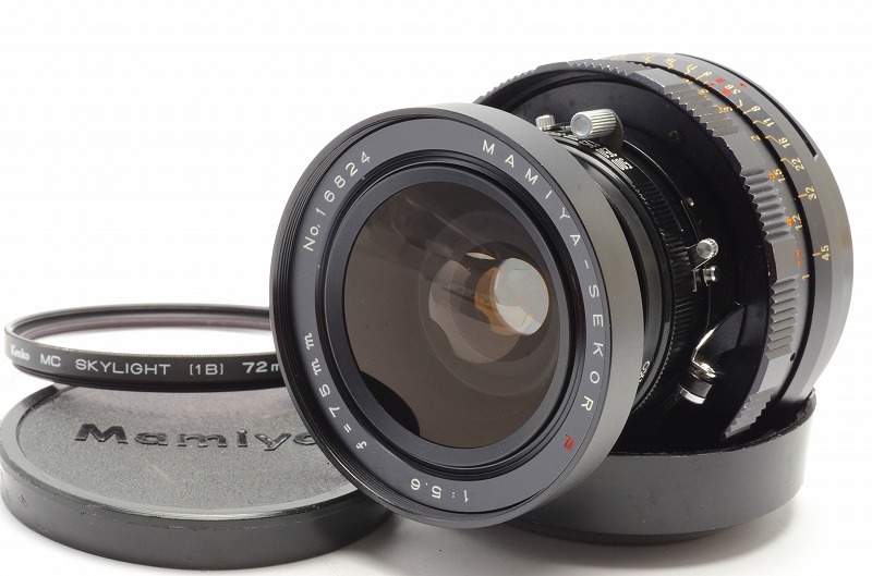 ★美品★ Mamiya SEKOR P 75mm F5.6 Lens マミヤ レンズ 完動 キレイ ◆80