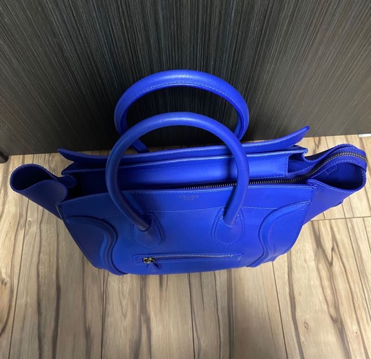 未使用 CELINE セリーヌ ラゲージ ミニ トート ロイヤルブルー 未使用 CELINE セリーヌ ラゲージ ミニ トート ロイヤルブルー