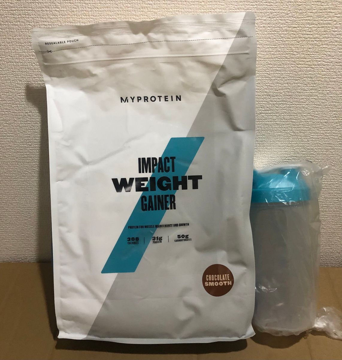 マイプロテイン 2.5kg チョコレートスムーズ シェイカー400ml