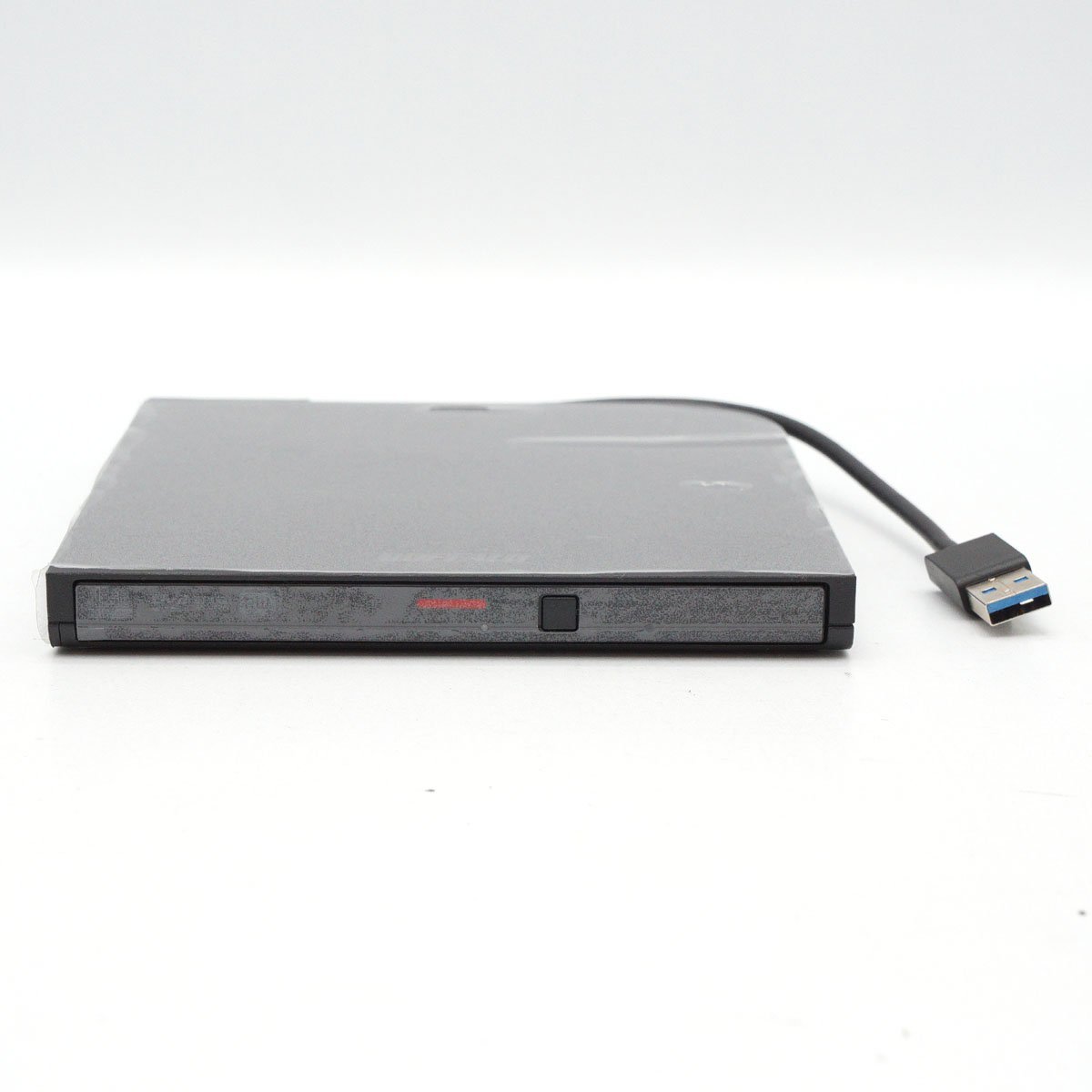 【美品】BUFFALO ポータブルDVDドライブ DVSM-PTV8U3 ブラック USB3.2(Gen1)/USB2.0 CD/DVD 12cm/8cmメディア対応 本体のみ [H800283]_画像3