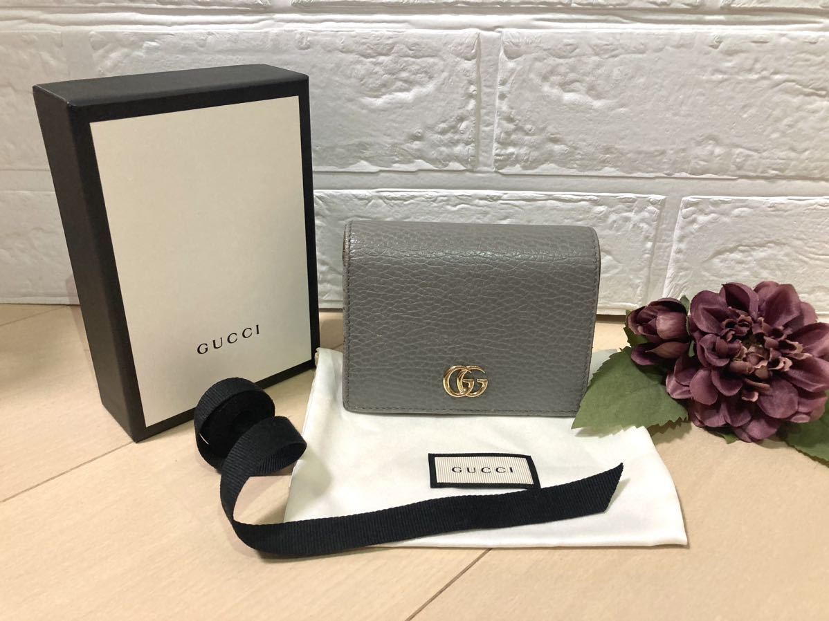 正規品】 【良品】GUCCI 2つ折り ミニウォレット GG 女性用財布