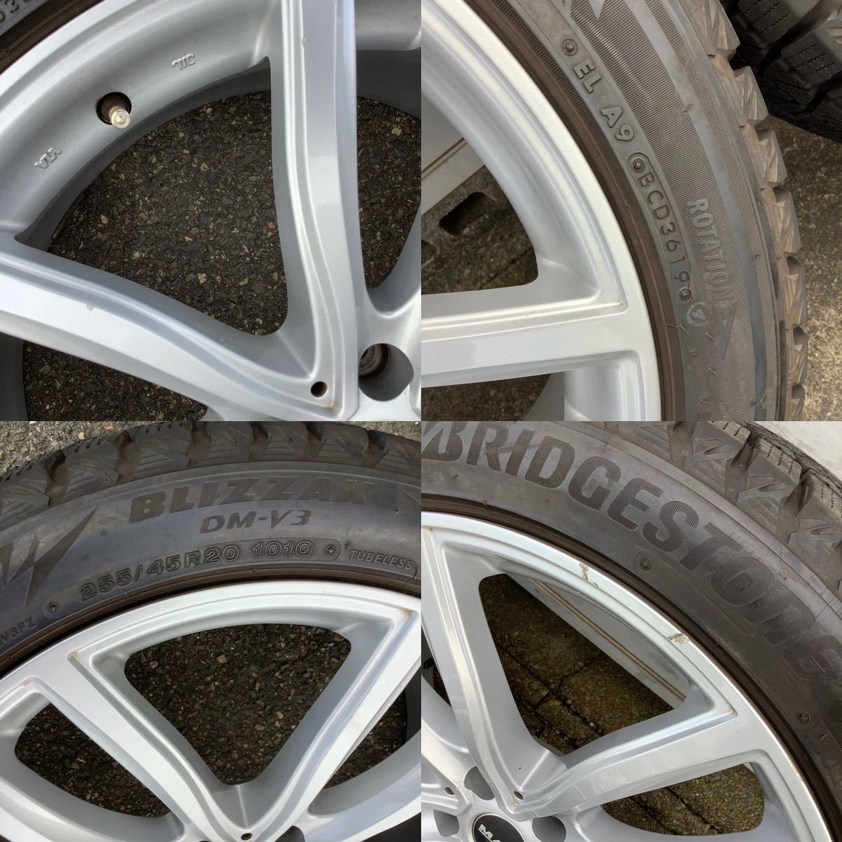 MAK 20インチ　9J　＋30 112 BRIDGESTONE 255/45R20 スタッドレスタイヤ BMW ベンツ　アウディ　４本セット_画像6