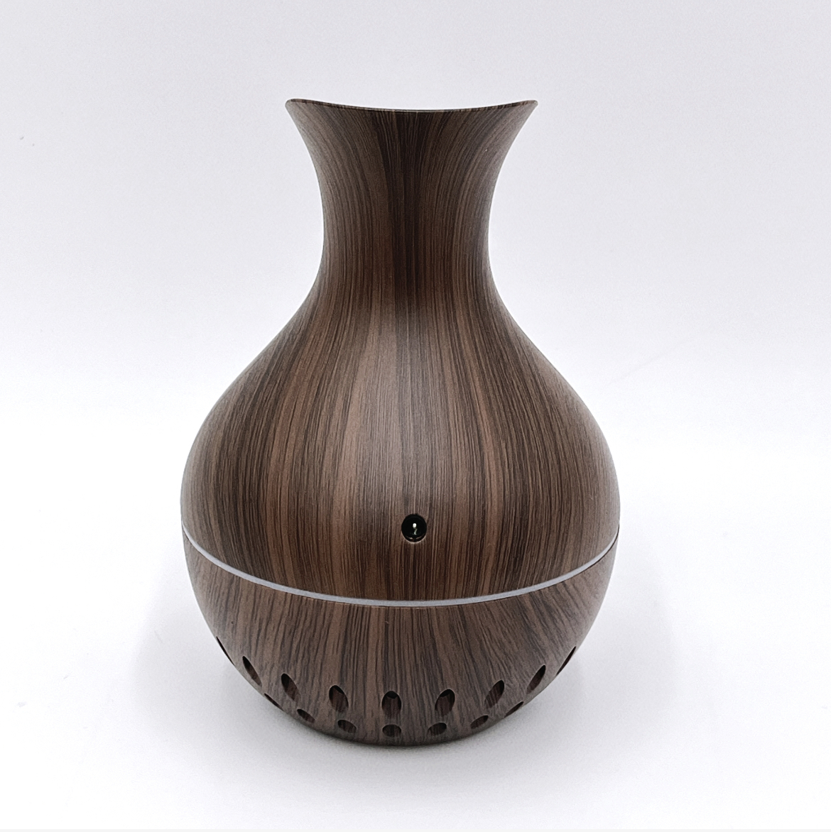  humidifier Mini humidifier wood grain desk compact USB rechargeable LED light attaching wood style Mist dark wood 