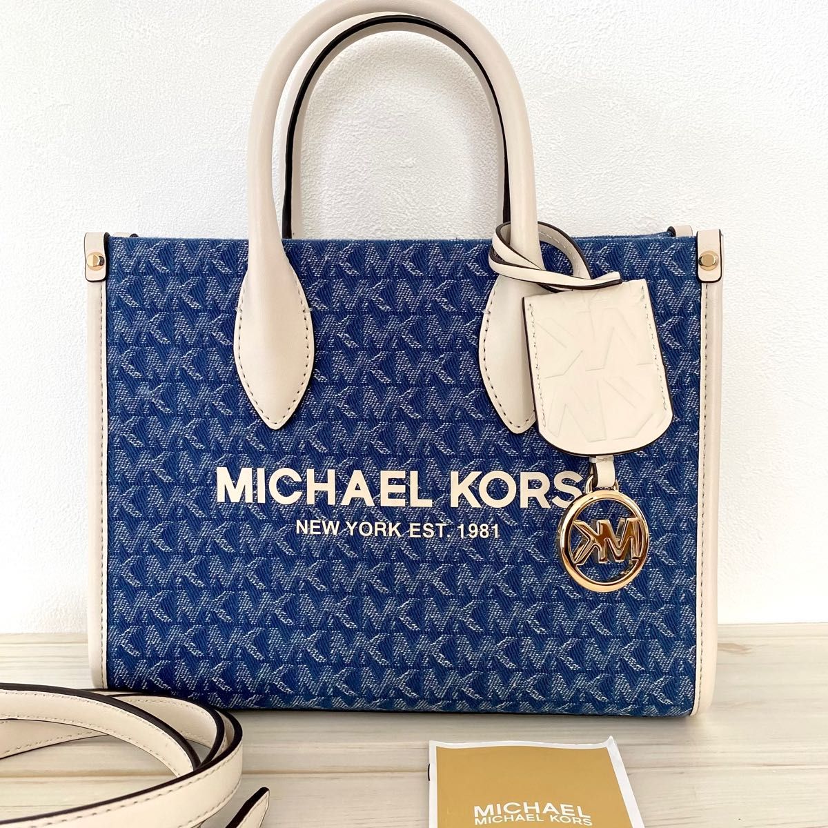 新品 MICHAEL KORS マイケルコース ショルダーバッグ デニム 新品 MICHAEL KORS マイケルコース ショルダーバッグ デニム