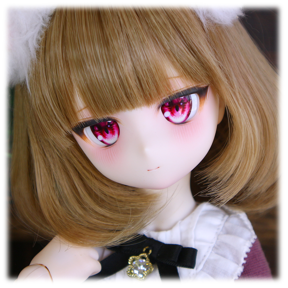 【さにさにむーん】DDH-29 カスタムヘッド　セミホワイト肌＋ディーラー様製アイ付　MDD　ドルフィードリーム_画像1