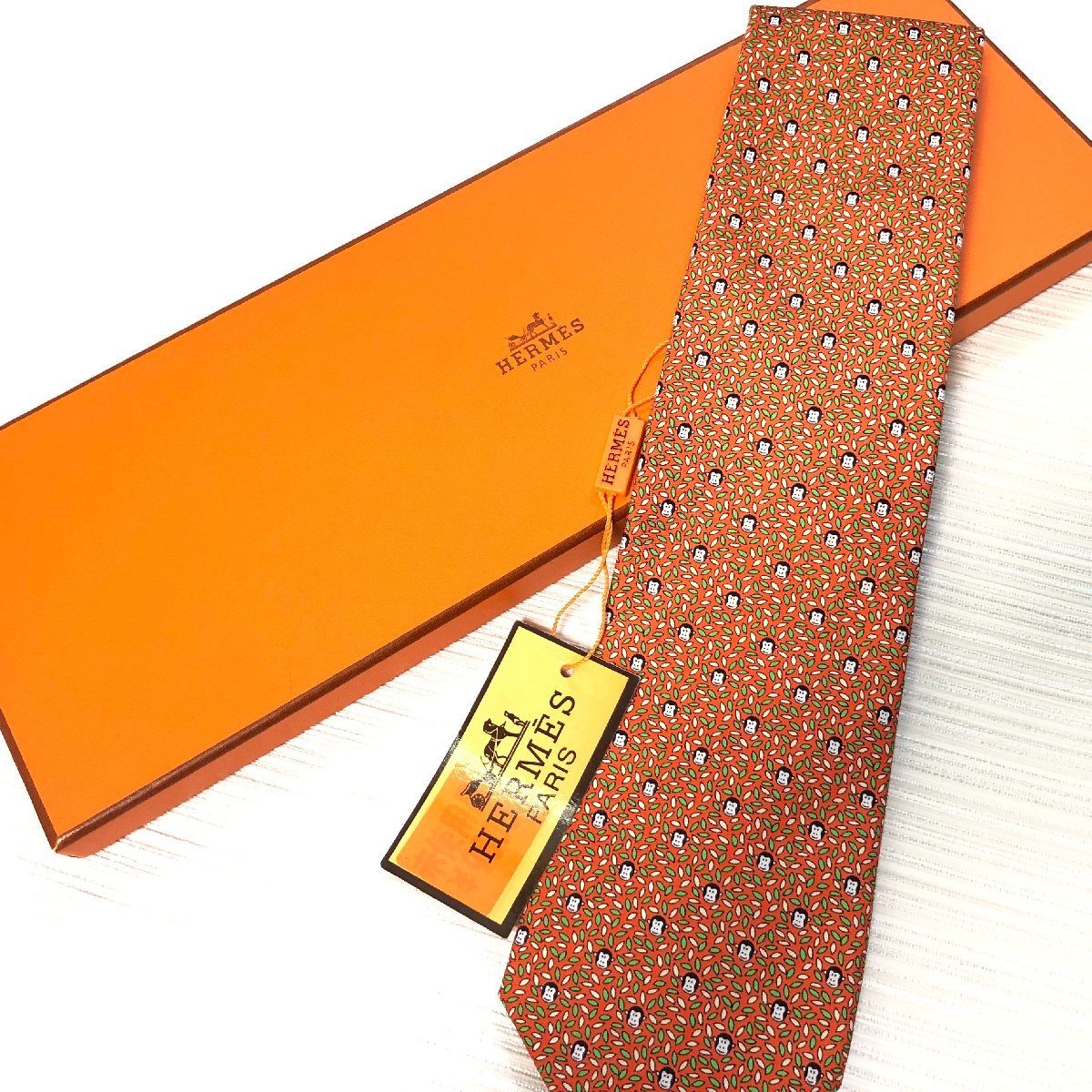 爆買い!】 タグ付き未使用 HERMES エルメス ネクタイ ファッション