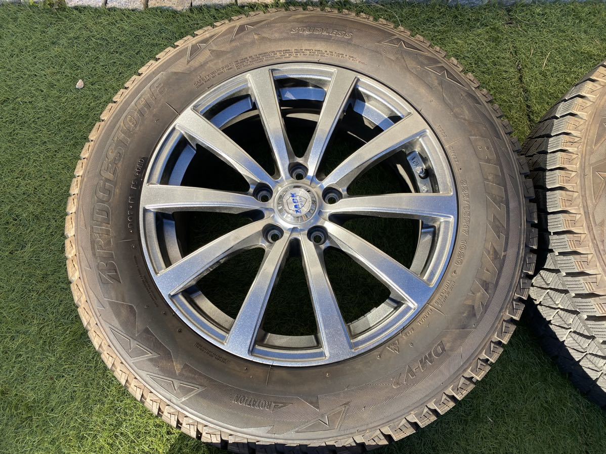 ブリヂストン BRIDESTONE ブリザック DM-V2 225/65R17 102Q ハリアー CX-5などに スタッドレスタイヤ ホイールセット 7J×17 オフセット+48_画像5