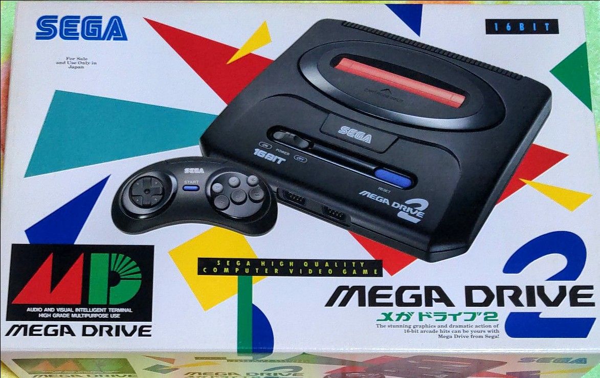 SEGAセガ メガドライブ2 本体 レトロゲーム機 新品 未使用 MEGA DRIVE
