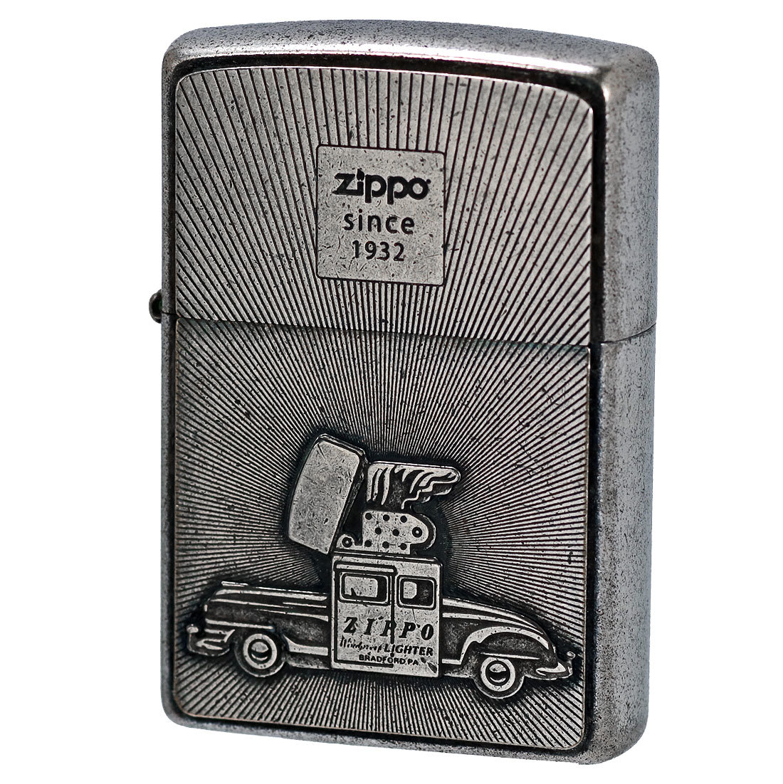 ZIPPO(ジッポー) クラシックメタル　シルバーバレル メタルプレート貼り ジッポーカー【ネコポス対応】_ZIPPO(ジッポーライター) クラシックメタ