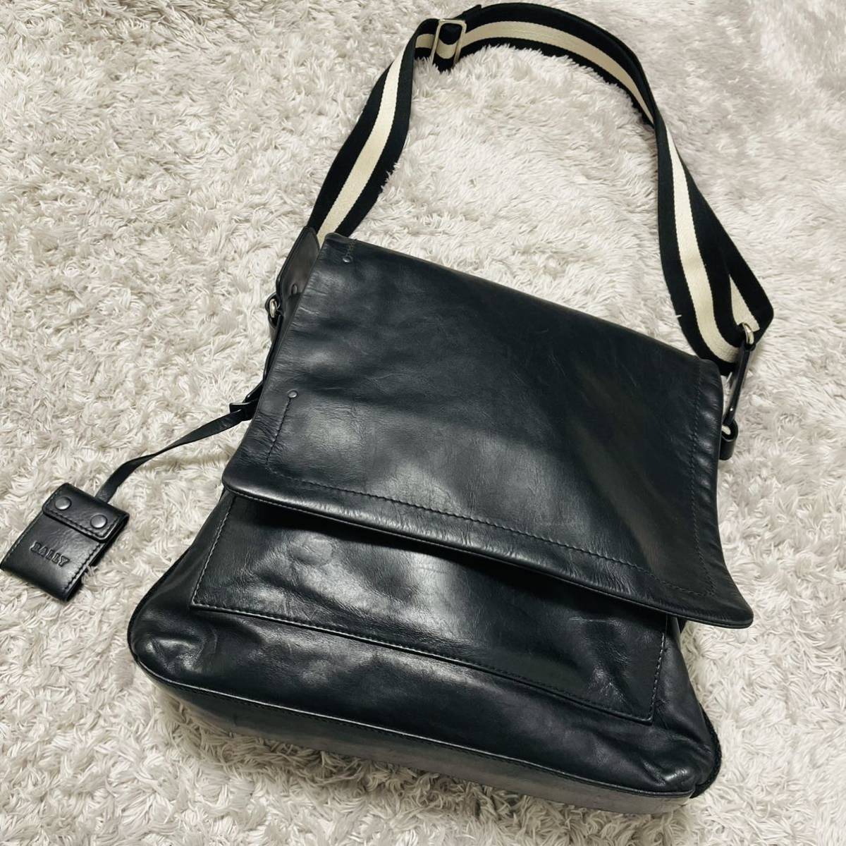 バリー／BALLY バッグ ショルダーバッグ 鞄 メンズ 男性 男性用レザー 革 本革 ブラック 黒 メッセンジャーバッグ