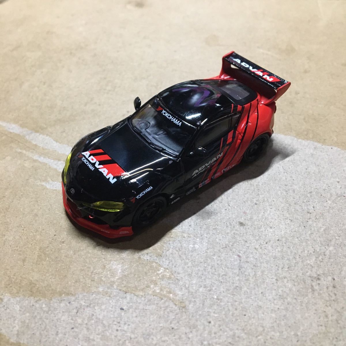 POP RACE 1/64 パンデム GR SUPRA ADVAN LIVERY ミニカーのみ　スープラ_画像1