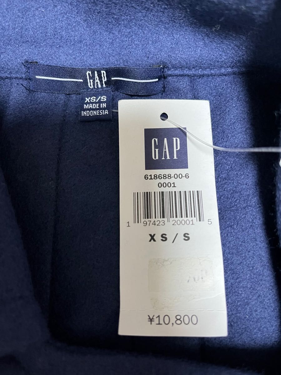 【新品/未使用/タグ付き】GAP ウール80%混合　薄手　ショート　ジャケットコート