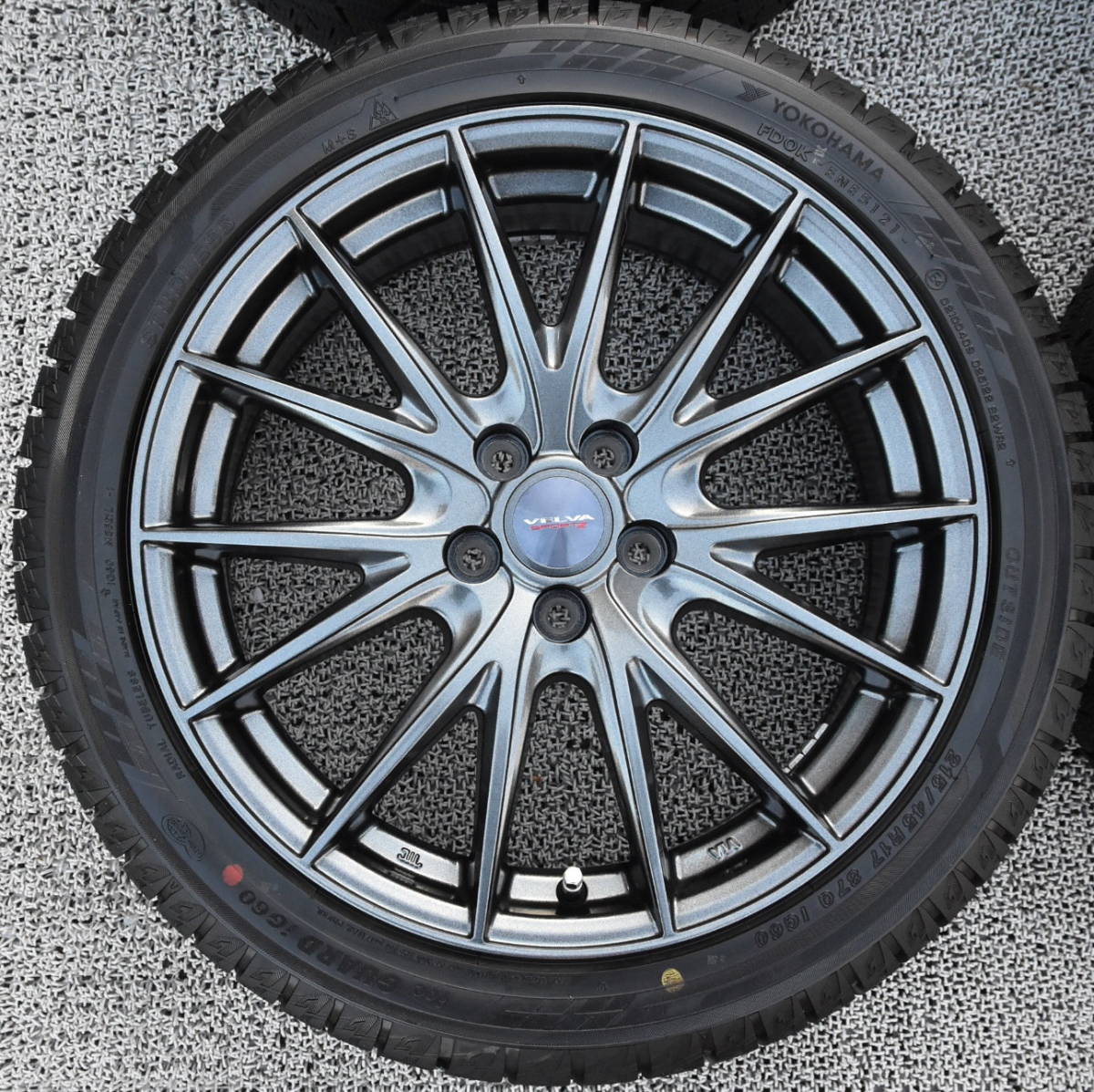 WEDS 軽量ホイル＋YOKOHAMA iG60 215/45R17 スタッドレス タイヤ 4本 ICE GUARD6 86 BRZ レガシィ インプレッサ プリウス ウィッシュ_画像2