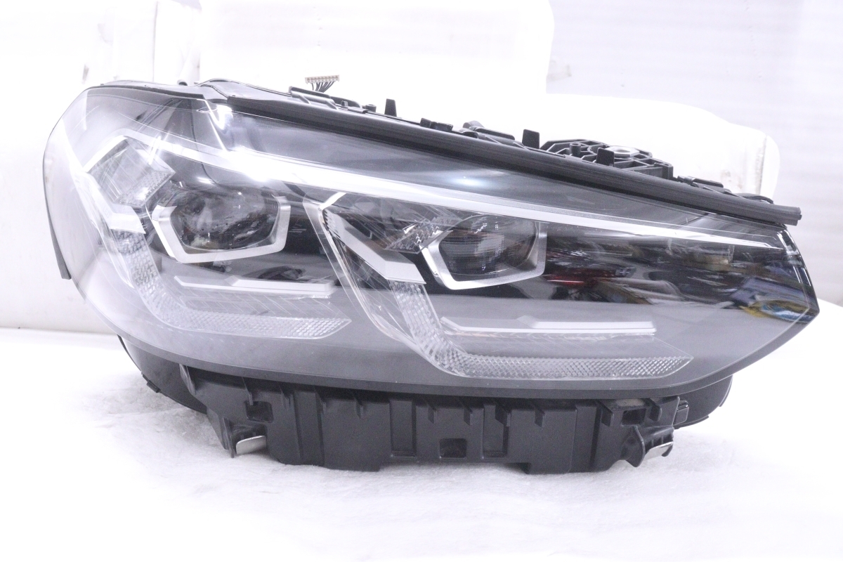 30-409★美品★後期 LED G01 G02 BMW X3 X4★右ヘッドライト A8 5A29208-06 ブラック 純正★BMW (UK)_画像1