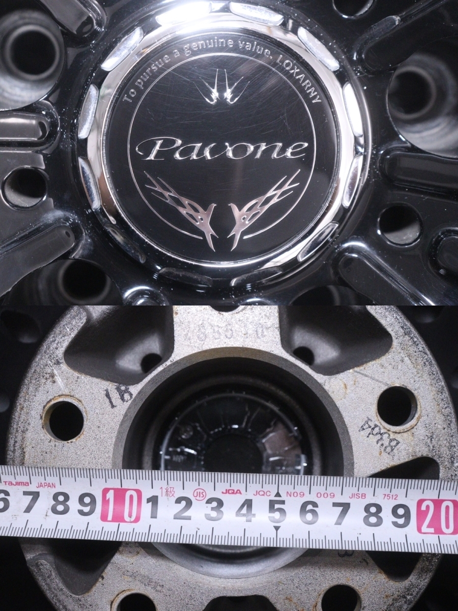 30-1635★ロクサーニ パヴォーネ★20×8.5J +35 5穴 PCD 114.3 タイヤホイールセット4本 245/40R20 99W LOXARNY PAVONE トヨタ (QT)_画像9