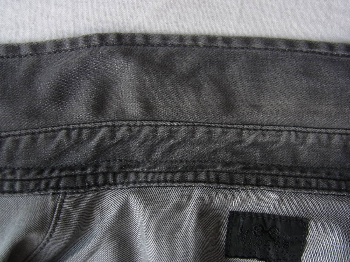 Lee リー  ストレッチブラックデニム素材 ユーズド加工 ウエスタンシャツ サイズ Mの画像8
