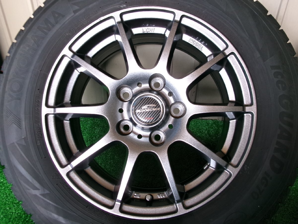 15インチ　A-TECH　SCHNEIDER　15X6J+50　5H　PCD114.3　ヨコハマ　195/65R15　2021年　4本セット　Y1023_画像4