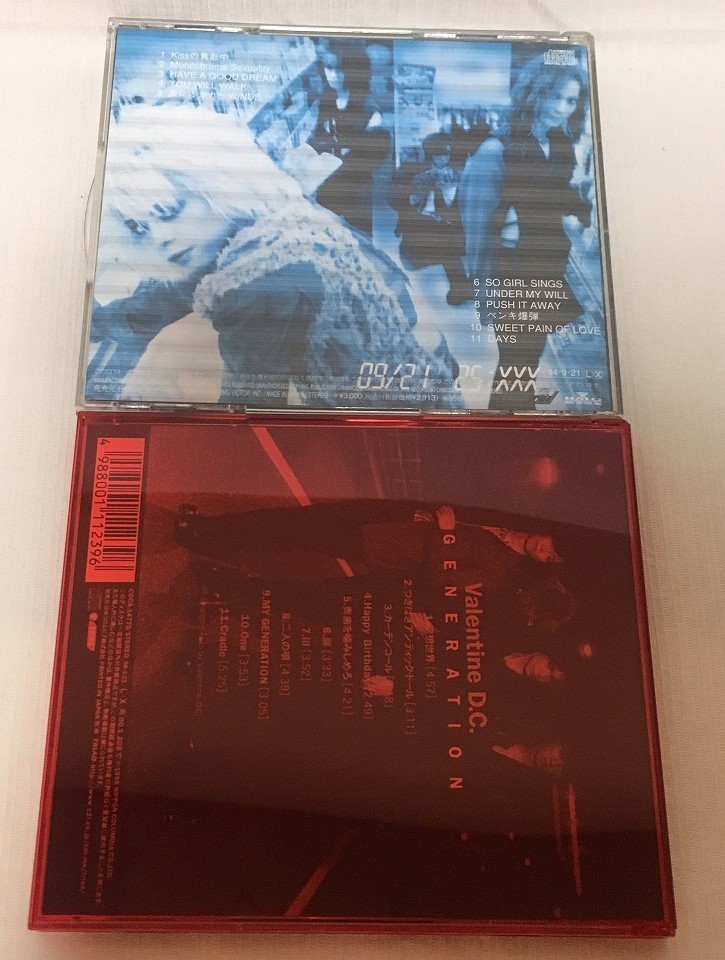 Valentine D.C.*CD album 2 pieces set [paroti][GENERATION]* Valentine D.C.* curtain call 