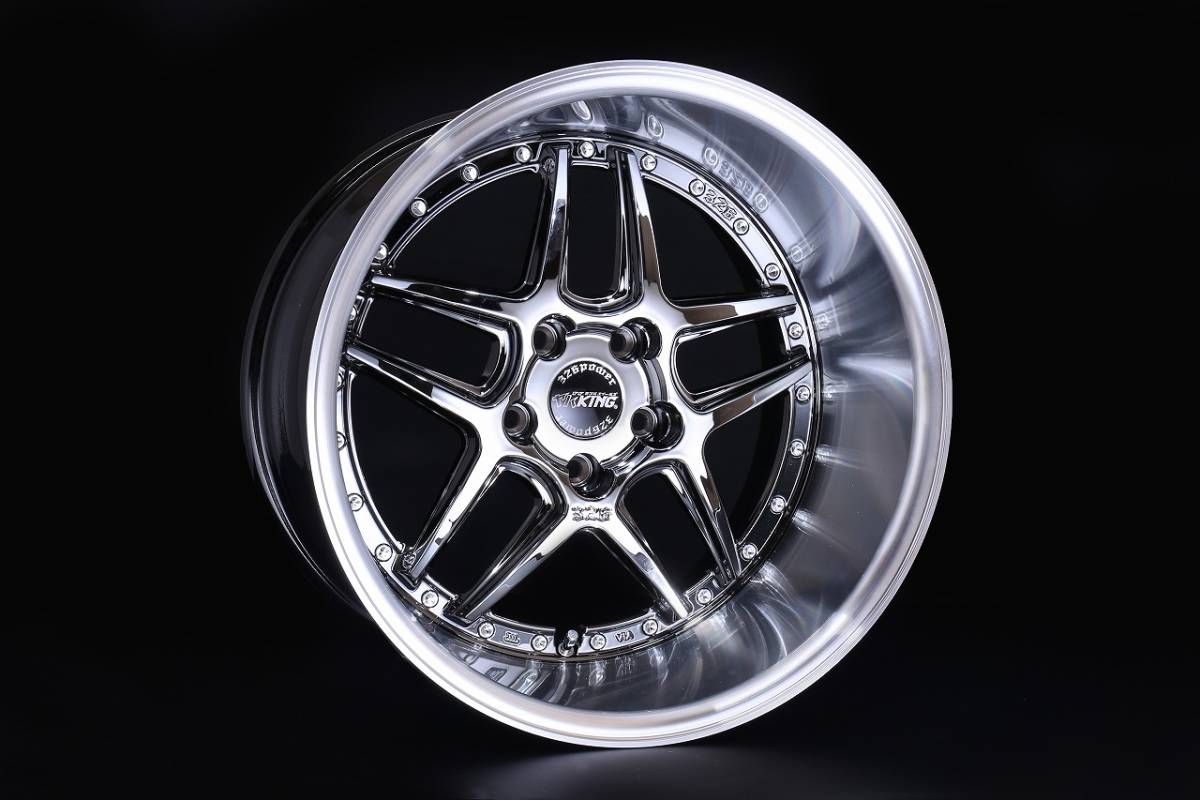 ヤバKING GHOST ブチSPOKE(ゴーストブチスポーク）18×10J (-4）5/114.3 SBC 1～4本ばら売り【326POWER】1ピースホイール即決_画像8