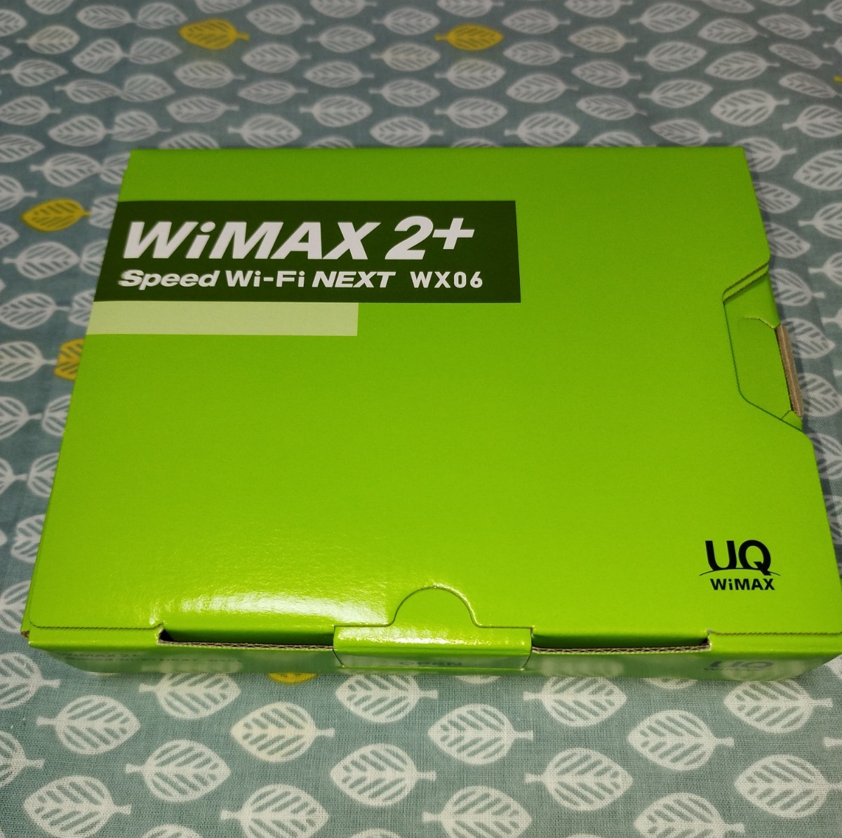 ＵＱ ＷｉＭＡＸ ２＋（Speed Wi-Fi NEXT WX06）NEC［NAD36SGU］ライムグリーン_箱