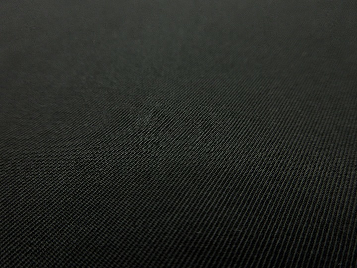 綿100 綾織 光沢 高級感有 スーツ 薄地 巾143cm 長5m 黒 [f729]_画像4